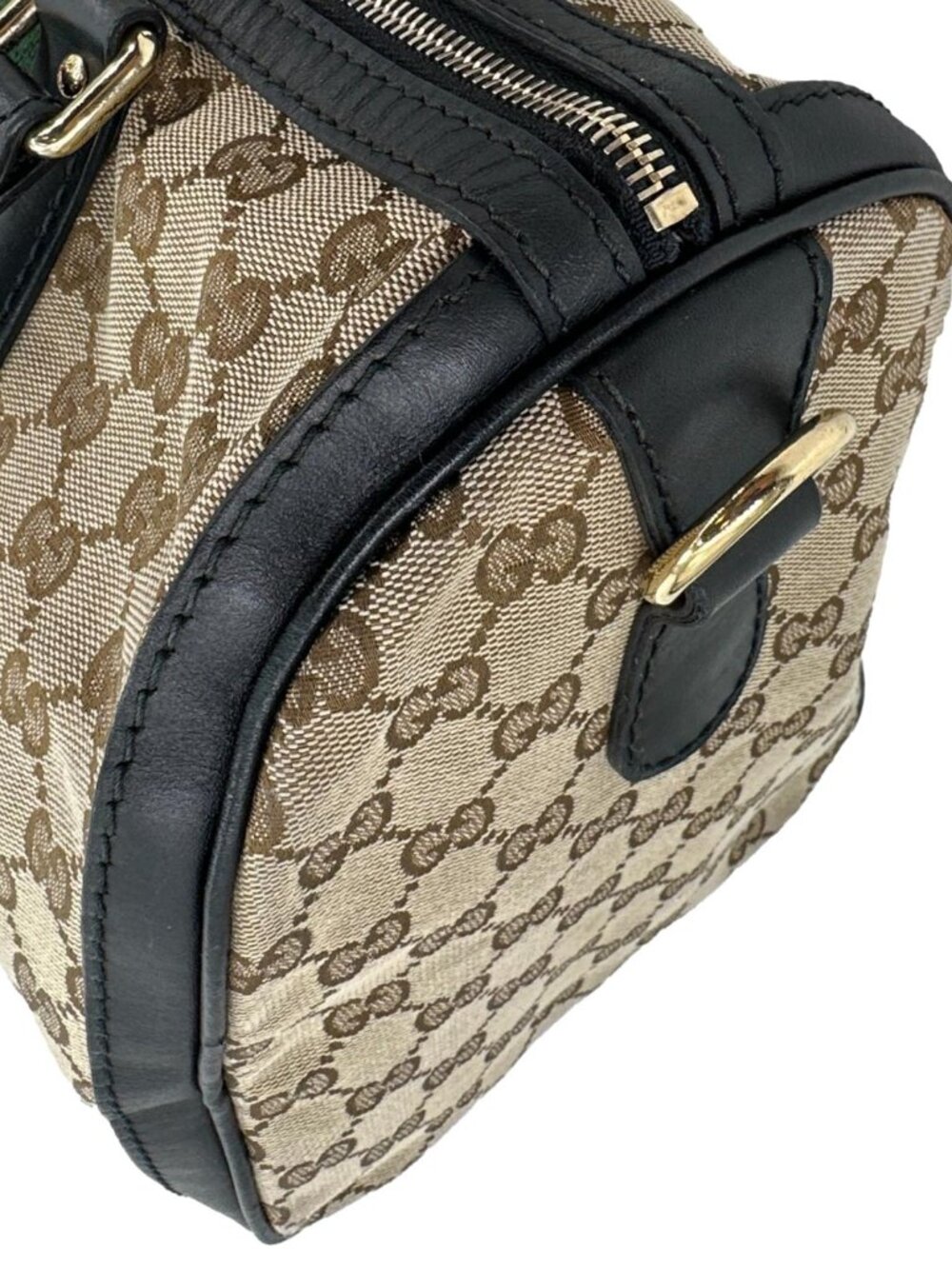 Gucci  Vintage Web Original GG Boston Satchel Bag Beige - Picture 6 of 12